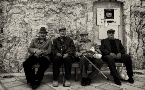 Men in Ostuni Puglia
