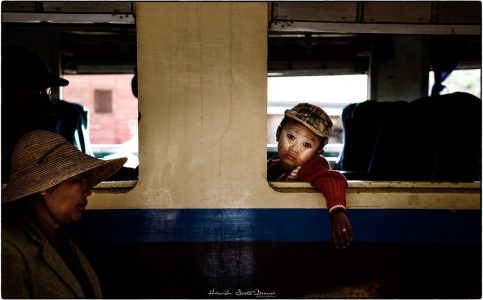 a small Burmese boy on a train near Aungban © Hamish Scott-Brown
