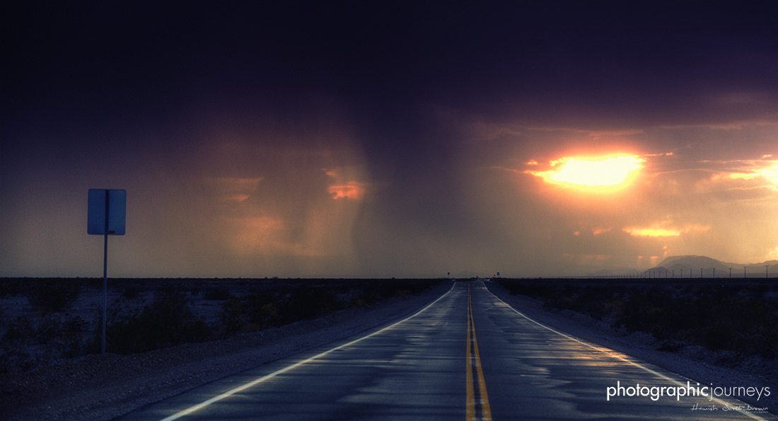 dust storm in the distance on route 66 ©Hamish Scott-Brown